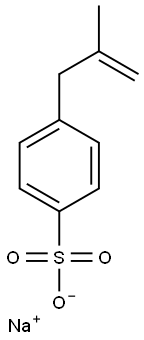 sodium 4-(2-methylprop-2-en-1-yl)benzenesulphonate  Structure