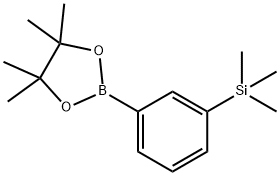 1,3,2-Dioxaborolane, 4,4,5,5-tetramethyl-2-[3-(trimethylsilyl)phenyl]- Structure