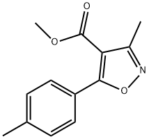 3-Methyl-5-p-tolyl-isoxazole-4-carboxylic acid methyl ester 구조식 이미지