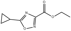 Ethyl 5-Cyclopropyl-1,2,4-Oxadiazole-3-Carboxylate 구조식 이미지