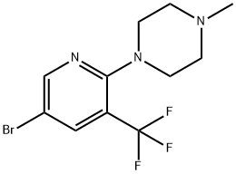 1-[5-Bromo-3-(trifluoromethyl)-2-pyridyl]-4-methyl-piperazine Structure