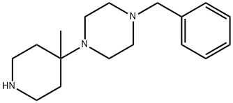 1-Benzyl-4-(4-methylpiperidin-4-yl)piperazine Structure