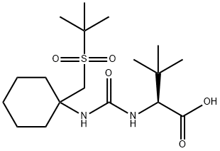 (S)-2-(3-(1-(tert-butylsulfonylMethyl)cyclohexyl)ureido)-3,3-diMethylbutanoic acid Structure