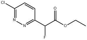 ethyl 2-(6-chloropyridazin-3-yl)-2-fluoroacetate Structure