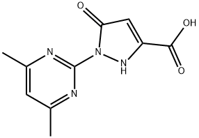 1-(4,6-DiMethylpyriMidin-2-yl)-5-oxo-2,5-dihydro-1H-pyrazole-3-carboxylic acid Structure
