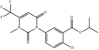 propan-2-yl 2-chloro-5-[3-methyl-2,6-dioxo-4-(trifluoromethyl)pyrimidi n-1-yl]benzoate Structure