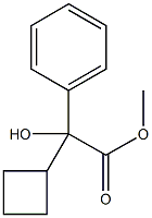 α-Cyclobutyl-α-hydroxybenzeneacetic acid methyl ester Structure