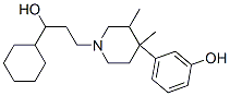 1-피페리딘프로판올,알파-사이클로헥실-4-(3-하이드록시페닐)-3,4-디메틸l- 구조식 이미지