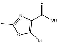 5-broMo-2-메틸-1,3-옥사졸-4-카르복실산 구조식 이미지