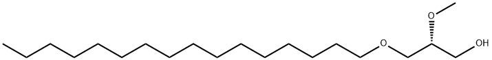 1-O-HEXADECYL-2-O-METHYL-SN-GLYCEROL Structure