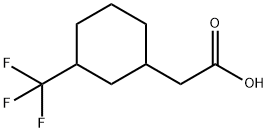 3-(TRIFLUOROMETHYL)CYCLOHEXYLACETIC ACID Structure