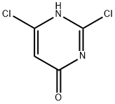 2,6-dichloro-pyrimidin-4-ol 구조식 이미지