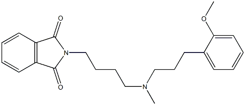 1H-Isoindole-1,3(2H)-dione, 2-[4-[[3-(2-methoxyphenyl)propyl]methylamino]butyl]- 구조식 이미지