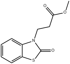 Methyl 3-(2-oxo-1,3-benzothiazol-3(2H)-yl)propanoate Structure