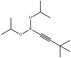 (2-T-BUTYL-1-ETHYNYL)DIISOPROPOXYBORANE& 구조식 이미지