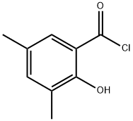 Benzoyl chloride, 2-hydroxy-3,5-dimethyl- (9CI) Structure