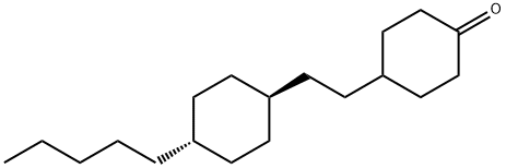 trans-4-[2-(4-Pentylcyclohexyl)ethyl]cyclohexanone Structure