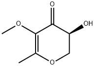 (S)-3-Hydroxy-5-methoxy-6-methyl-2H-pyran-4(3H)-one 구조식 이미지