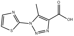 5-Methyl-1-(1,3-thiazol-2-yl)-1H-1,2,3-triazole-4-carboxylic acid 구조식 이미지