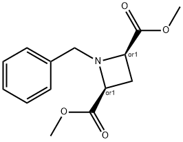 cis-1-Benzyl-azetidine-2,4-dicarboxylic acid dimethyl ester Structure