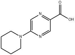 5-(piperidin-1-yl)pyrazine-2-carboxylicacid Structure