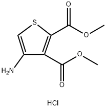 Dimethyl 4-aminothiophene-2,3-dicarboxylate hydrochloride 구조식 이미지