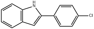 2-(4-CHLOROPHENYL)INDOLE 구조식 이미지