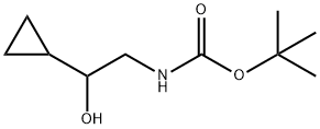 CARBAMIC ACID, (2-CYCLOPROPYL-2-HYDROXYETHYL)-, 1,1-DIMETHYLETHYL ESTER Structure