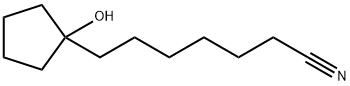 Cyclopentaneheptanenitrile, 1-hydroxy- (9CI) Structure