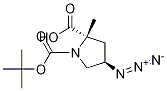 (2S-trans)-4-Azido-1,2-pyrrolidinedicarboxylic Acid 1-(1,1-DiMethylethyl) 2-Methyl Ester Structure