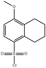 4-methoxy-5,6,7,8-tetrahydro-1-naphthalenesulfonyl chloride(SALTDATA: FREE) Structure