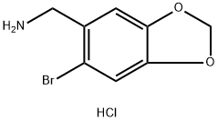 [(6-bromo-1,3-benzodioxol-5-yl)methyl]amine hydrochloride Structure