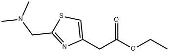 ethyl {2-[(dimethylamino)methyl]-1,3-thiazol-4-yl}acetate 구조식 이미지