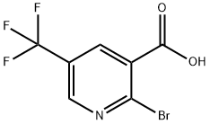 2-Bromo-5-(trifluoromethyl)nicotinic acid Structure