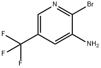 2-Bromo-5-(trifluoromethyl)-3-pyridinamine 구조식 이미지