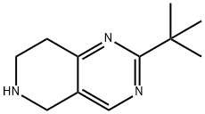 2-TERTBUTYL-5,6,7,8-TETRAHYDRO-PYRIDO[4,3-D]피리미딘 구조식 이미지