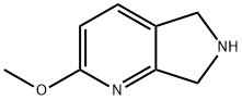 2-메톡시-6,7-디하이드로-5H-피롤로[3,4-b]피리딘 구조식 이미지