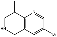 3-broMo-8-메틸-5,6,7,8-테트라히드로-1,6-나프티리딘 구조식 이미지