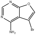 4-Amino-5-bromofuro[2,3-d]pyrimidine 구조식 이미지