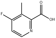 2-Pyridinecarboxylic acid, 4-fluoro-3-methyl- Structure
