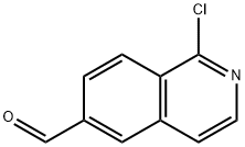 1-Chloro-6-formylisoquinoline, 1-Chloro-6-formyl-2-azanaphthalene Structure