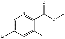 Methyl 5-broMo-3-fluoropyridine-2-carboxylate Structure