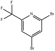 2,4-Dibromo-6-(trifluoromethyl)pyridine Structure