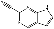 7H-Pyrrolo[2,3-d]pyrimidine-2-carbonitrile 구조식 이미지