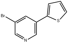3-Bromo-5-(2-thienyl)pyridine Structure