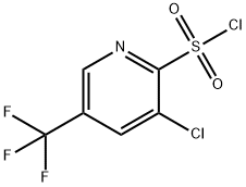 3-chloro-5-(trifluoroMethyl)pyridine-2-sulfonyl chloride Structure