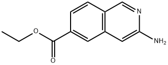 에틸3-a미노이소퀴놀린-6-카르복실레이트 구조식 이미지