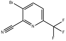3-Bromo-2-cyano-6-(trifluoromethyl)pyridine Structure