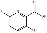 3-Bromo-6-fluoropicolinic acid Structure