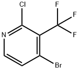 4-Bromo-2-chloro-3-(trifluoromethyl)pyridine 구조식 이미지